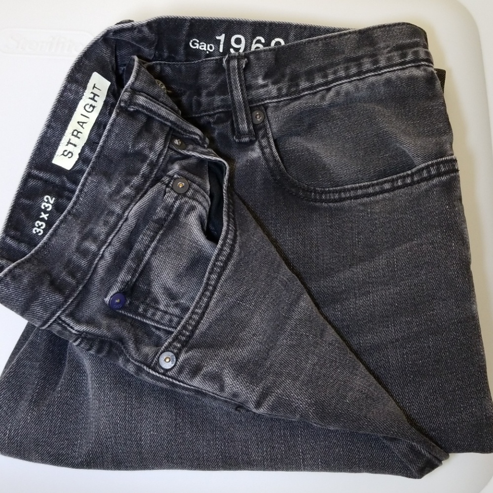 Gap 1969 straight leg jeans men's 33x32